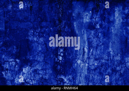 Abstract grunge fond bleu marine, textured wall Banque D'Images