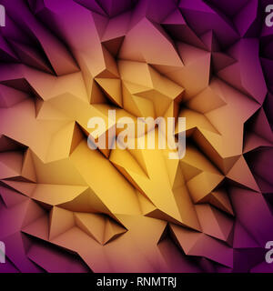 3d abstrait Motif. Polygone faible l'art abstrait. Banque D'Images