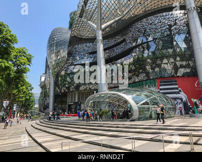 De Singapour, Orchard Road MRT Mass Rapid Transit Point d'entrée et sortie. Banque D'Images