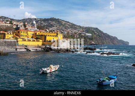 Avis de Fortaleza de Sao Tiago, Forteresse de l'île de Madère, Funchal, Portugal Banque D'Images