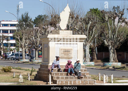 29 mars 1947 Monument à 1995 Antsirabe, Madagascar. Mémorial de l'insurrection malgache contre la colonisation française Banque D'Images