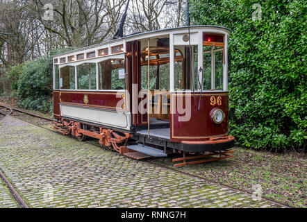 Heaton Park Heritage Trams Banque D'Images