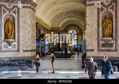 Intérieur de l'AfricaMuseum / Musée Royal de l'Afrique centrale, de l'ethnographie et d'histoire naturelle Musée de Tervuren, Brabant flamand, Belgique Banque D'Images