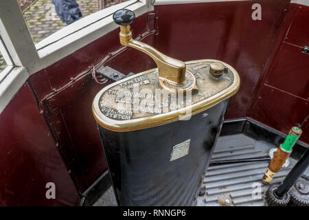 La commande de puissance et système de freinage sur le patrimoine en tramway. Banque D'Images