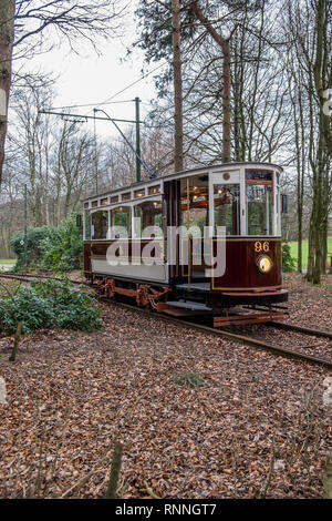 Heaton Park Heritage Trams Banque D'Images