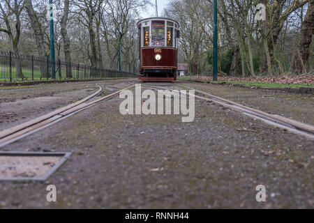 Heaton Park Heritage Trams Banque D'Images