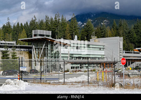 Metro Vancouver Seymour Capilano, Usine de filtration d'eau de North Vancouver, Colombie-Britannique, Canada Banque D'Images