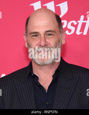 Los Angeles, Californie, USA. Feb 19, 2019. Matt Weiner arrive pour le 21ème CDGA (Costume Designers Guild Awards) au Beverly Hilton Hotel. Credit : Lisa O'Connor/ZUMA/Alamy Fil Live News Crédit : ZUMA Press, Inc./Alamy Live News Banque D'Images