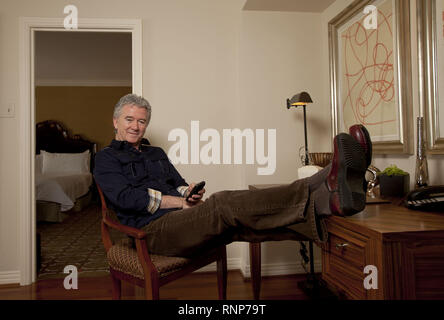 L'acteur américain Patrick Duffy ('Dallas') célébrera son 70e anniversaire le 17 mars 2019. Patrick Duffy dans son appartement à Rosewood Mansion à Dallas, prises le 26.03.2013 à l'occasion du tournage de nouveau 'Dallas' épisodes. Veuillez noter : double les taux s'appliquent dans le monde entier d'utilisation | Banque D'Images