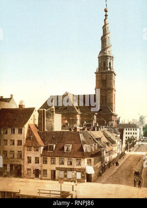 L'Église du Sauveur, Copenhague, Danemark ca. 1890-1900 Banque D'Images