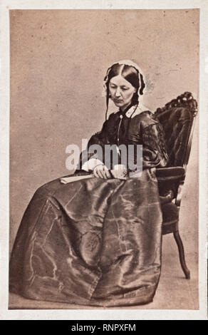 Florence Nightingale (1820-1910), photo portrait de William Edward Kilburn, 1854 Banque D'Images