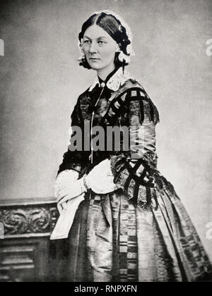 Florence Nightingale (1820-1910), photographie de portrait vers 1860 Banque D'Images