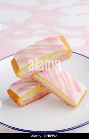 Libre de tas de tranches de gâteau ange Banque D'Images