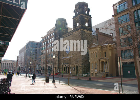 L'extérieur de l'Église baptiste New Hope Plus sur la 8e rue à Washington DC Banque D'Images