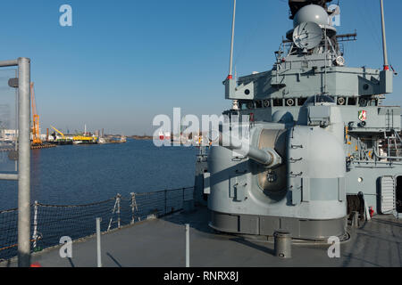 Vieux navires amarrés au musée. Wilhelmshaven. La Basse-Saxe. Allemagne Banque D'Images