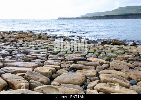 La côte rocheuse à Kimmeridge Bay, Dorset, UK, à l'ouest Banque D'Images