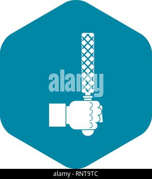 L'outil de fichiers dans l'homme, le style simple icône tête Illustration de Vecteur