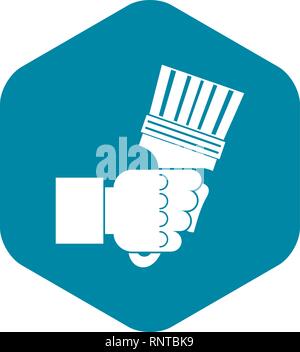 Main tenant à l'icône de poignées Illustration de Vecteur