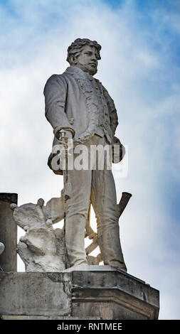 Vicente Guerrero Indépendance Statue Angel Monument Mexico Mexique. Construit en 1910 pour célébrer l'indépendance guerre au début des années 1800. Guerrero héros de wa Banque D'Images