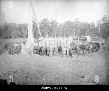 L'arbre de cavalerie, Gettysburg, Cérémonies le 15 octobre. '84. (Rognée). Banque D'Images