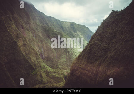 Kauai est la quatrième plus grande île et est parfois appelé le jardin de l'île, ce qui est tout à fait exact Banque D'Images