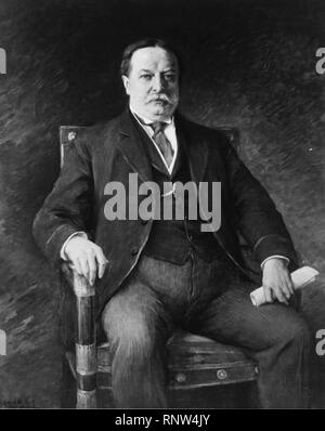Cécile Smith William Taft de Wentworth-President H longueur de trois quarts, assis en face du portrait/1911. Banque D'Images