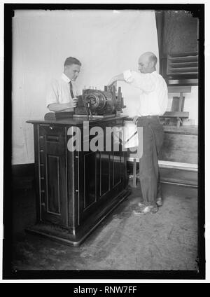 CENSUS BUREAU, DÉPARTEMENT DU COMMERCE. TABULATING MACHINE Banque D'Images