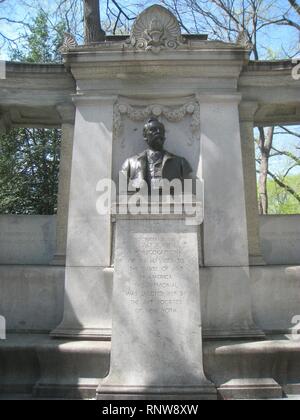 Central Park NYC - Richard Morris Hunt Memorial par Daniel Chester French - Banque D'Images