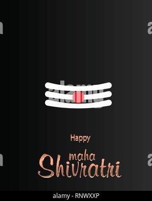 Maha Shivratri festival religieux hindou background Illustration de Vecteur