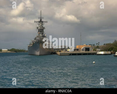 De près de l'USS Arizona à Pearl Harbor Banque D'Images