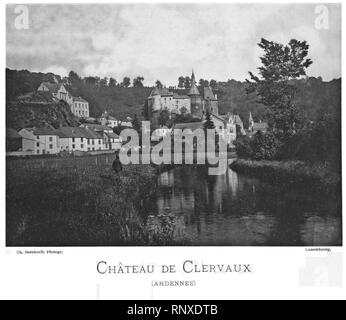 Ch Bernhoeft 1891 GD Luxembourg 22 Pl 4.4 Clervaux. Banque D'Images