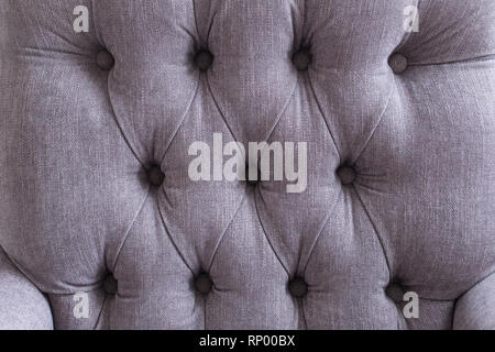 Tissu d'Ameublement Gris Gris Canapé Upholstery Banque D'Images