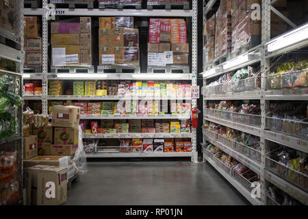 Chiang Mai, Thaïlande - 17 janvier 2019 : l'intérieur de l'hypermarché Makro Maerim Chiang Mai. Emplacement sur chiangmai hangdong route route à environ 3 km de ville. Banque D'Images