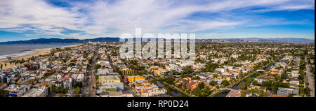 Venice beach Los Angeles California USA ANTENNE DE LA Banque D'Images