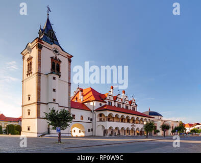 Ancien hôtel de ville unique dans la ville de Levoca Banque D'Images