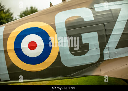 Le corps d'un WW2 Hawker Hurricane. Banque D'Images