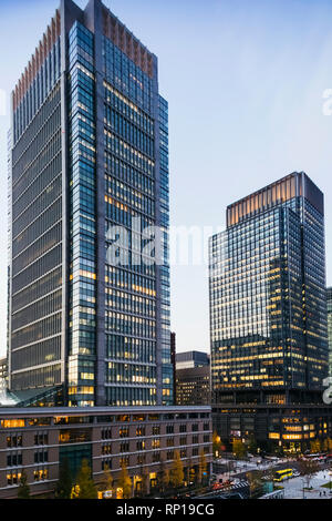 Le Japon, Honshu, Tokyo, Marunouchi, Marunouchi et bâtiment Bâtiment Shin-Marunouchi Banque D'Images