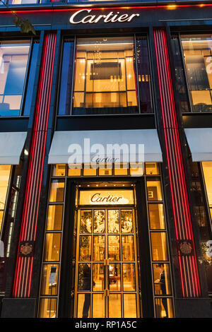 Le Japon, Honshu, Tokyo, Ginza, boutique Cartier Banque D'Images