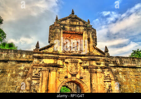 Porte du Fort Santiago en Intramuros - Manille, Philippines Banque D'Images