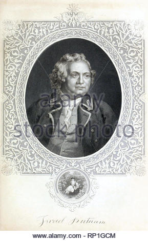 Israël Putnam, 1718 - 1790, était un officier général de l'armée américaine, connue sous le nom de vieux mots, qui ont combattu avec distinction à la Bataille de Bunker Hill (1775) pendant la guerre de la Révolution américaine (1775-1783). Banque D'Images