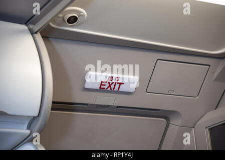 Quitter l'affichage lightbox sur avion, s'échapper de leur mode de vie. façon de survivre concept Banque D'Images