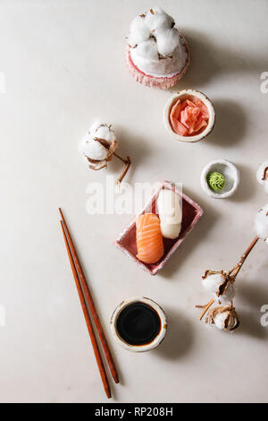 Set à Sushi nigiri Banque D'Images