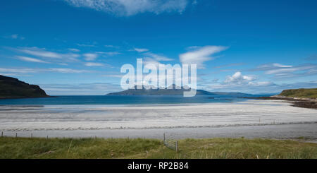 Liag plage en été, à l'île de Eigg Banque D'Images