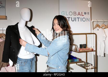 Yizhou arrivées au lancement de la Campagne mondiale pour l'Intuition hébergé par Yizhou, Fred Segal Sunset Blvd, West Hollywood, CA, le 18 février 2019. Photo par : Priscilla Grant/Everett Collection Banque D'Images