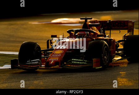 Sport Automobile : Championnat du Monde de Formule 1 de la FIA 2019, à Barcelone, Test, # 16 Charles Leclerc (MON Scuderia Ferrari) , Banque D'Images