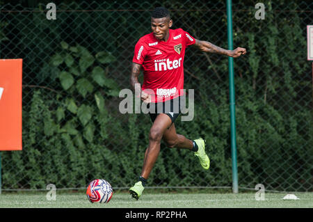 Sao Paulo, Brésil. Feb 20, 2019. Au cours de la formation d'Arboleda São Paulo Football Club tenue à CCT Barra Funda, dans la zone ouest de São Paulo. (Photo : Maurício Rummens/Fotoarena) Crédit : Foto Arena LTDA/Alamy Live News Banque D'Images