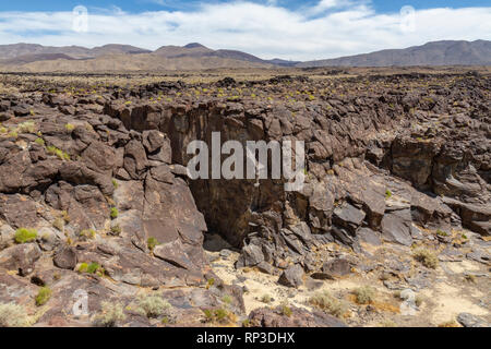 Le Fossile, un édifice volcanique unique près de Little Lake, California, United States. Banque D'Images