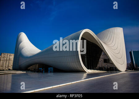 Le centre de Bakou Heydar Aliyev, Banque D'Images