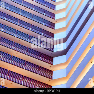 L'architecture d'intérieur/architecture de l'établissement The Westin Hyderabad Mindspace, un hôtel 5 étoiles à Hyderabad, Inde, Telangana. Banque D'Images