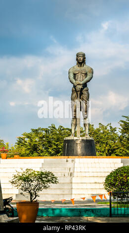 Lapu-Lapu Monument à Rizal Park - Manille, Philippines Banque D'Images